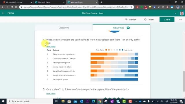 Microsoft Forms - View your Survey Responses смотреть онлайн