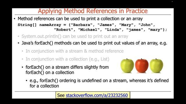 Applying Java Method References смотреть онлайн
