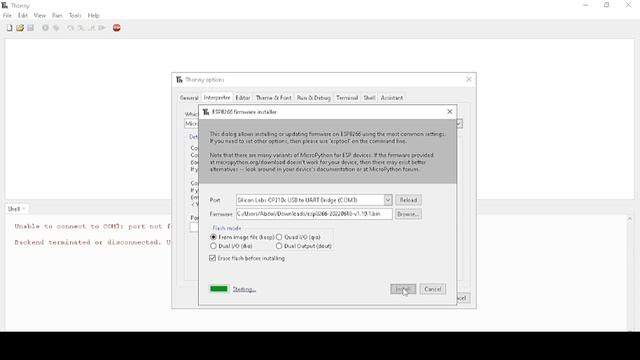How to add NODEMCU to THONNY IDE for program in Micropython смотреть онлайн