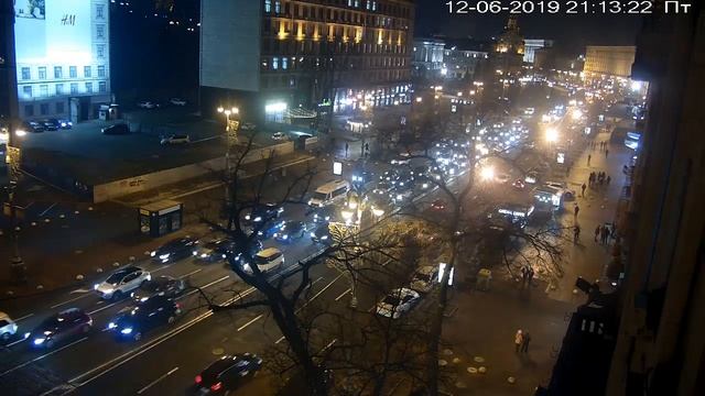Веб-камера Киев Европейская площадь + Майдан 2019 12 07 смотреть онлайн