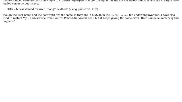 Unable to load dynamic library 'C:"phpphp_mysql.dll' - The specified module could not be loaded смотреть онлайн