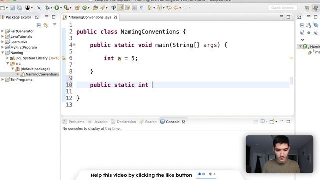 Naming Convention In Java Tutorial #77 смотреть онлайн