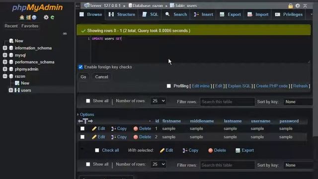 phpmyadmin 127.0.0.1 or localhost (local web server) using XAMPP смотреть онлайн