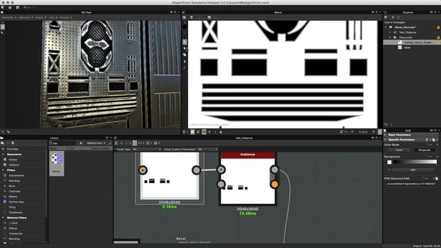 Substance Designer 5 - Using the bevel node смотреть онлайн