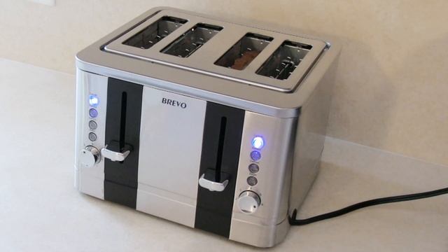 BREVO 4 Slice Toaster Unboxing & Demonstration смотреть онлайн