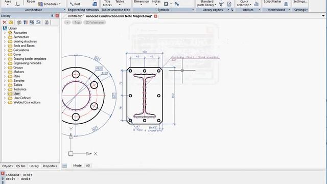 Пример оформления чертежа средствами MCS & СПДС GraphiCS смотреть онлайн