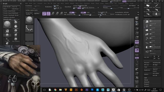 Zbrush Sculpt Timelapse ｜ Shakal the Half Formed смотреть онлайн