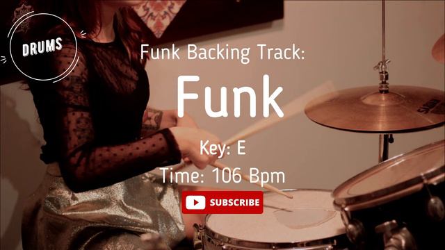 Funk Backing Track DRUMS Jam ( Drumless )