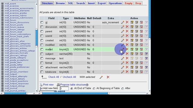 Tutorial Moodle PhpMyAdmin and Searching for Forum Fields смотреть онлайн