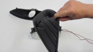 Ходовые огни Ford Focus II Рестайлинг 2007-2011 (HY 294B LED) с рамками
