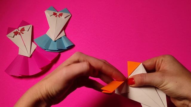 Paper Dresses.Платья из бумаги.Оригами #origamicraft