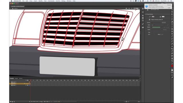 Animate CC Tutorial: Drawing a Car Mercedes W140 (FREE DOWNLOAD) смотреть онлайн