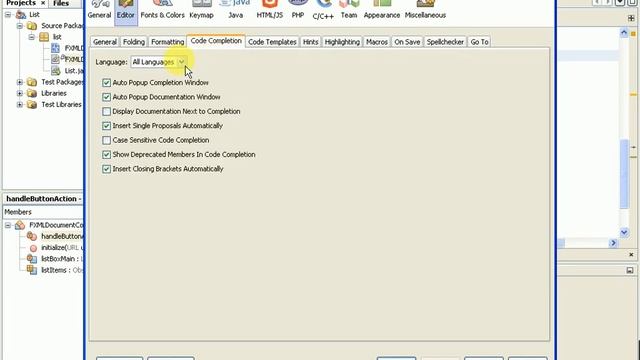 NetBeans Java, JavaFX Code Completion Tutorial смотреть онлайн