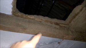 как раньше строили - потолок в саманном доме 1957 года постройки