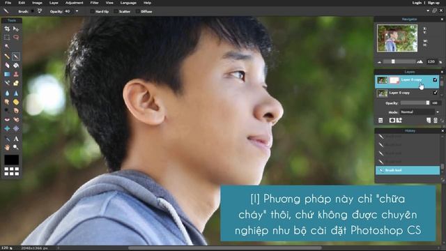 Hướng dẫn làm trắng da, mịn da bằng Photoshop Online смотреть онлайн