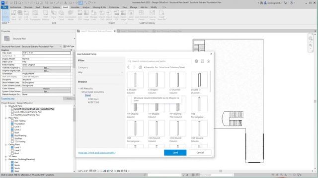 Revit 2023 Commercial project Loading families смотреть онлайн