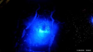 Подсветка RGB водопада ночью очень эффектно смотрится!