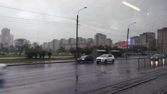 Поездка на 49 трамваи ЛВС-2005 Трамвай Санкт-Петербург Бортовой номер 1114 смотреть онлайн