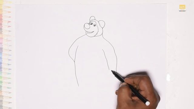 Bear drawing from Masha and the bear | How to draw A Cartoon bear drawing simply | cartoon drawings смотреть онлайн