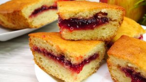 Пирог с секретом! Из продуктов, которые всегда есть дома! С ним справится любая хозяйка