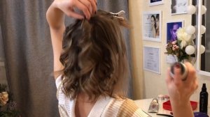 ОБЪЕМНЫЕ ЛОКОНЫ - модная красивая вечерняя прическа своими руками