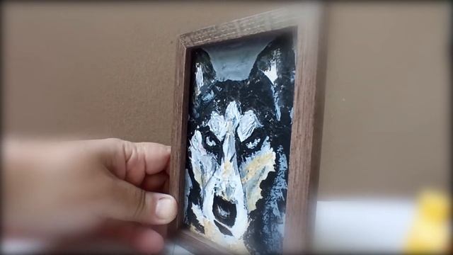 "Добрый Хаски" портрет собаки акрилом смотреть онлайн