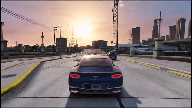 GTA V : ULTRA GRAPHICS MOD : BENTLEY CONTINENTAL GT GAMEPLAY смотреть онлайн