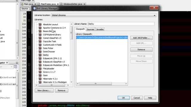 08 How to add the Derby database library to your Java application смотреть онлайн