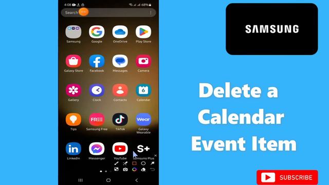 How to Delete a Calendar Event Item Samsung A24 / A34 / A54 / A14 смотреть онлайн
