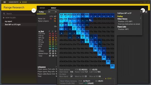 Hand2Note - изучение тенденций игроков в Range Research смотреть онлайн