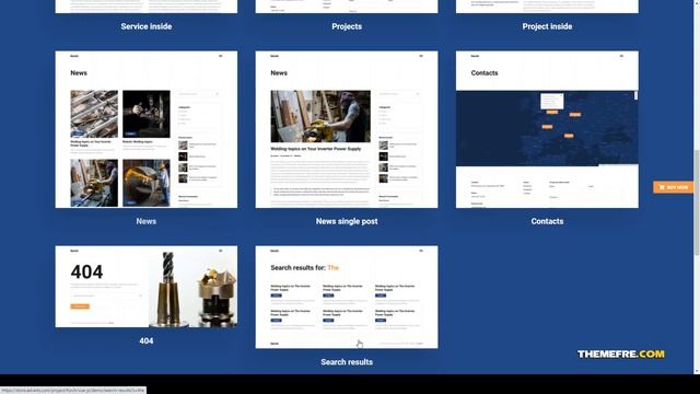 Forch - Factory and Industrial Business Vue JS Template factory industrial Website Builder смотреть онлайн