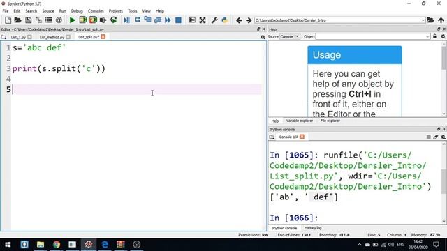 Python proqramlaşdırma dili 21.List 3 split смотреть онлайн