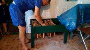 качаем мед.обзор помещения.обзор медогонки с электро приводом.