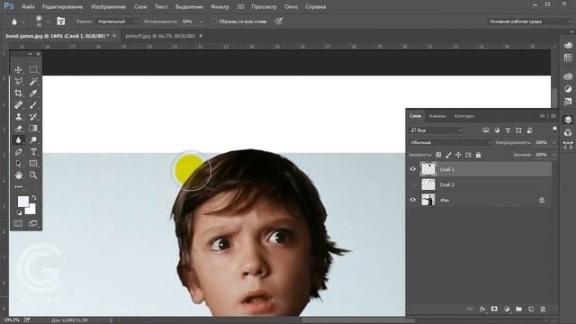 Простейший монтаж в Photoshop смотреть онлайн