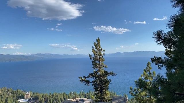 Lake Tahoe and the road to it. Озеро Тахо и дорога к озеру. смотреть онлайн