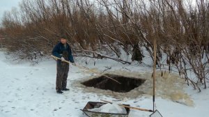 РОЗЫГРЫШ подЪЁмника.   Рыбалка на паук-подъемник зимой.  Рыбалка 2018. Рыбалка на сазана.
