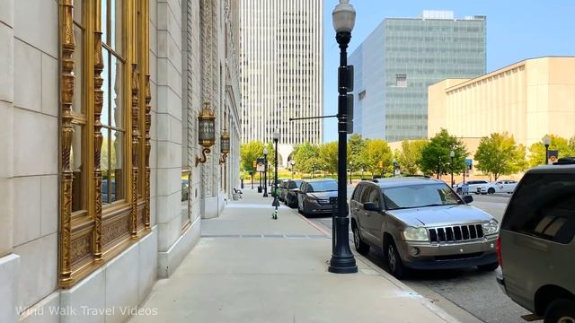 [4K] Downtown Tulsa Oklahoma, USA - Virtual Walking Tour & Travel Guide ? Binaural City Sounds смотреть онлайн
