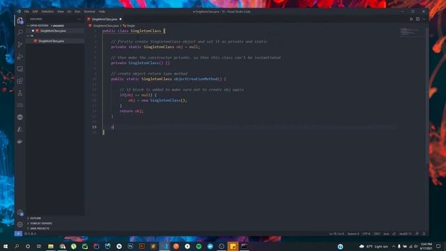 Singleton Design Pattern - Java [ For beginners ] смотреть онлайн