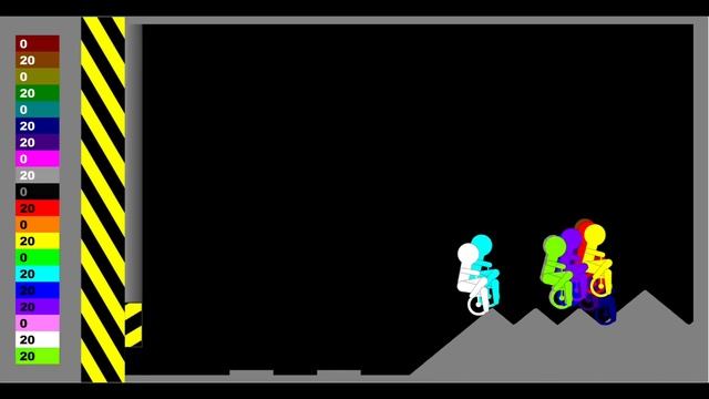 Unicycle Crush - Shutter Crush 4 in Algodoo смотреть онлайн