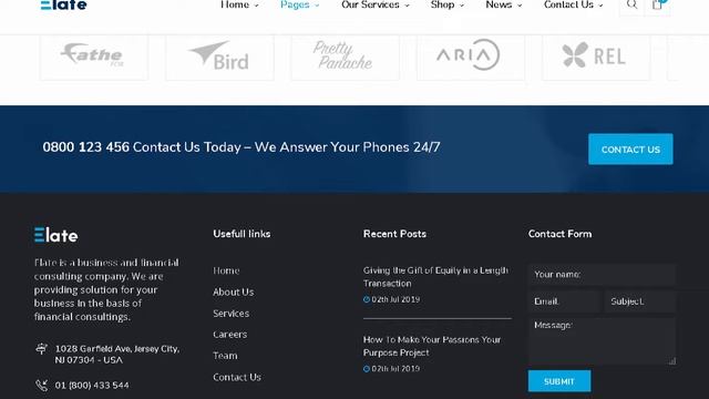 Elate | Financial Consulting WordPress Theme | Themeforest Templates смотреть онлайн