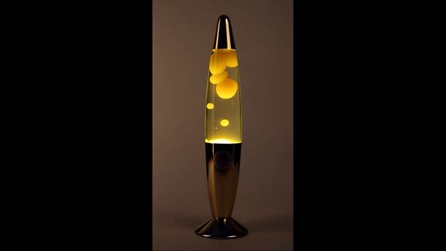 Лава-лампа 35см Хром (Зол) Жёлтая/Прозрачная (Воск) смотреть онлайн