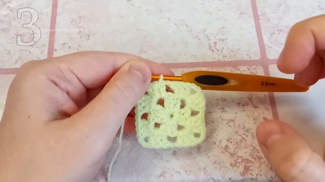 Квадратный МОТИВ крючком 💖 Мастер-класс со схемой смотреть онлайн