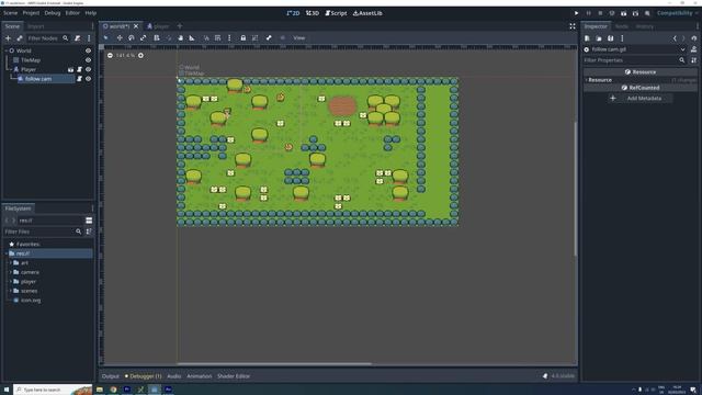 How to make a camera follow the player in Godot 4 | ARPG in Godot 4 #8 | tutorial | zeldalike смотреть онлайн