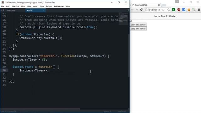Ionic Framework Tutorial 15: Timer Application - Part 1 смотреть онлайн