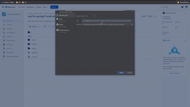 CSE 231s: Clone Git Repo in IntelliJ смотреть онлайн