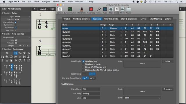 How to Easily Arrange Guitar Tab in Logic Pro X смотреть онлайн