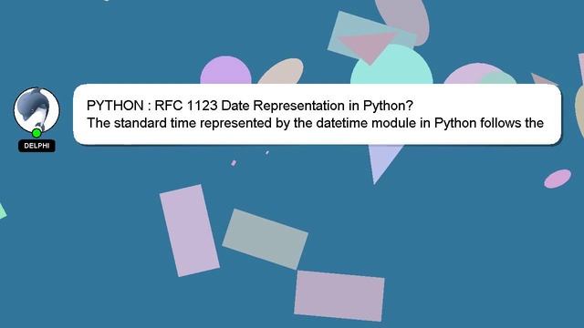 PYTHON : RFC 1123 Date Representation in Python? смотреть онлайн