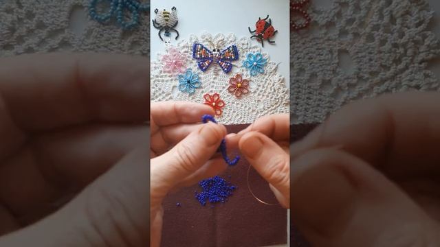Цветочек из бисера смотреть онлайн