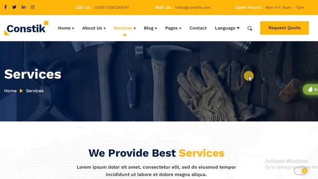 Responsive Construction Website Design [ HTML / CSS / JavaScript ] / Souce Code Available смотреть онлайн