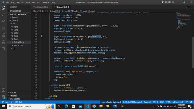 How To Load 3D Models In FBX And OBJ File Formats - ThreeJs Tutorial #threejs #3dmodels #webar